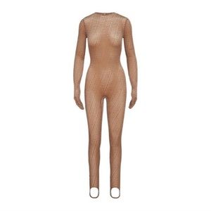 SKIMS VELVET STIRRUP ONESIE BNWT